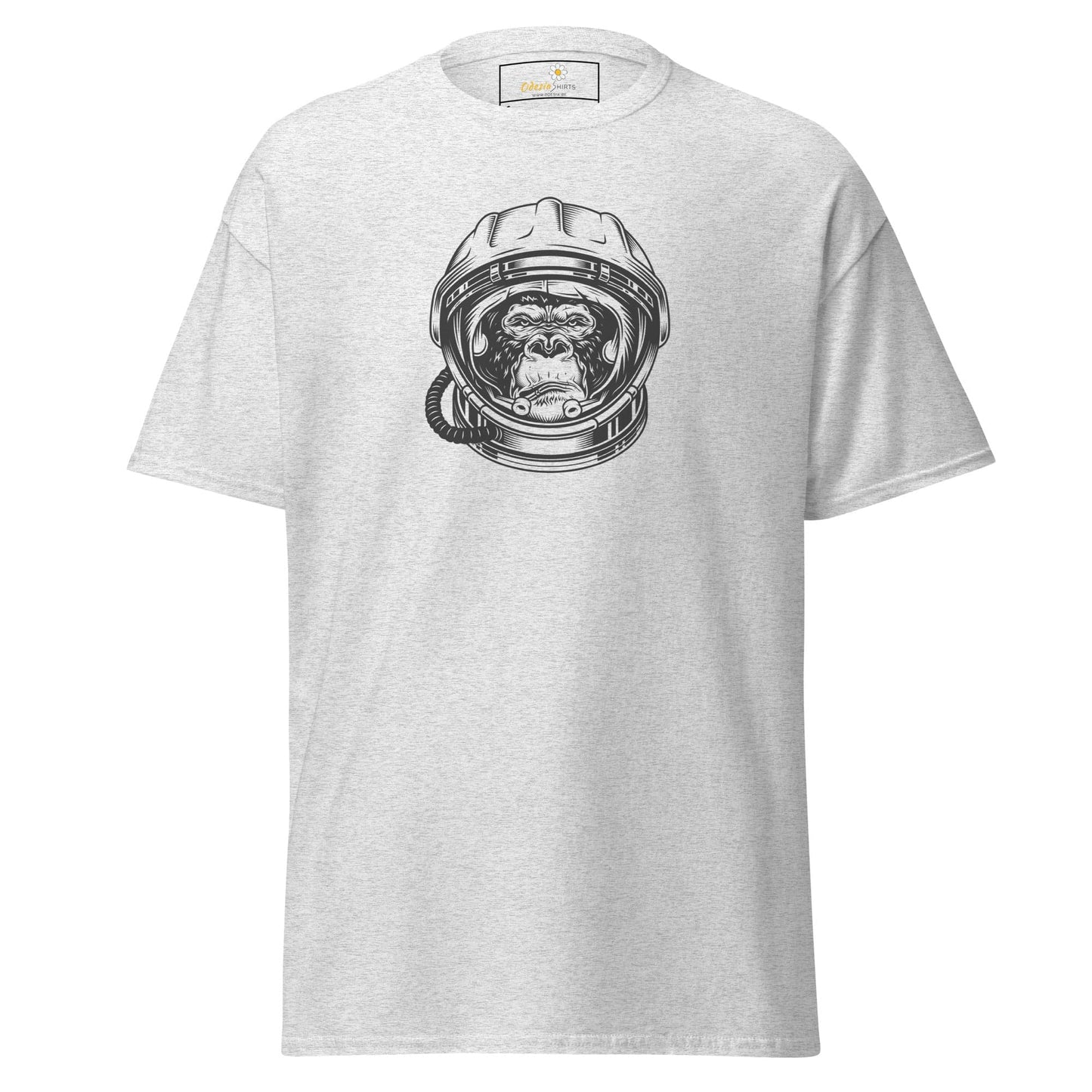 Unisex classic tee - WILD LIFE ASTRONAUT CHIMP - REGULAR - Ash / S