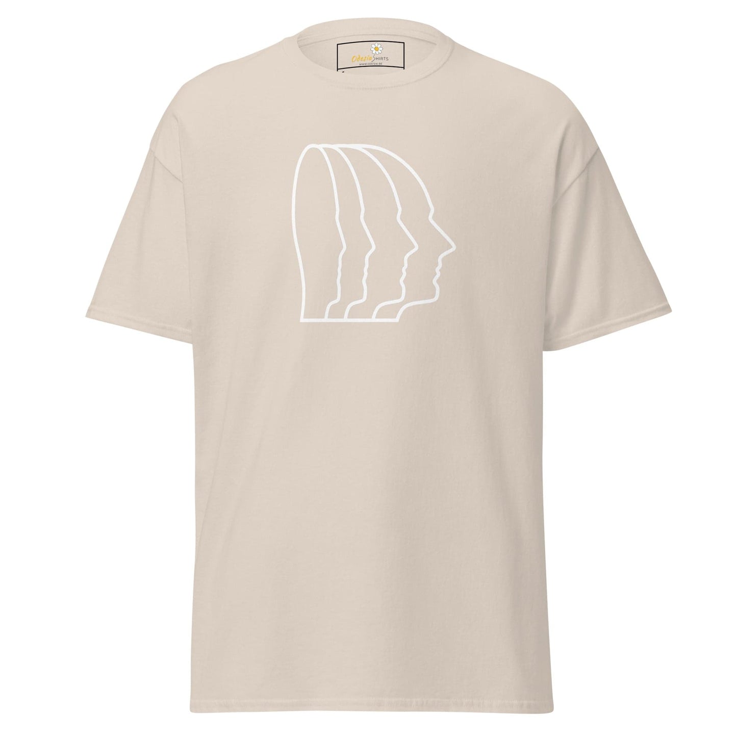 Unisex classic tee - ABSTRACT HEAD ONE - REGULAR - Natural / S