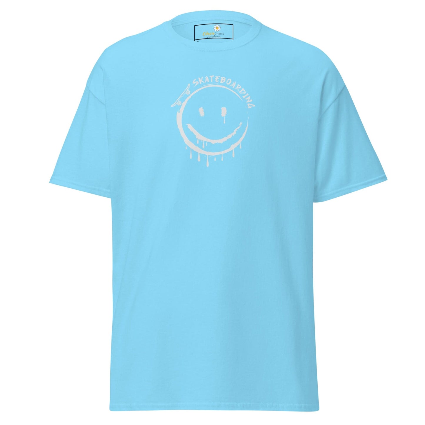 Unisex classic tee - SPORT SKATEBOARDING SMILE - REGULAR - Sky / S