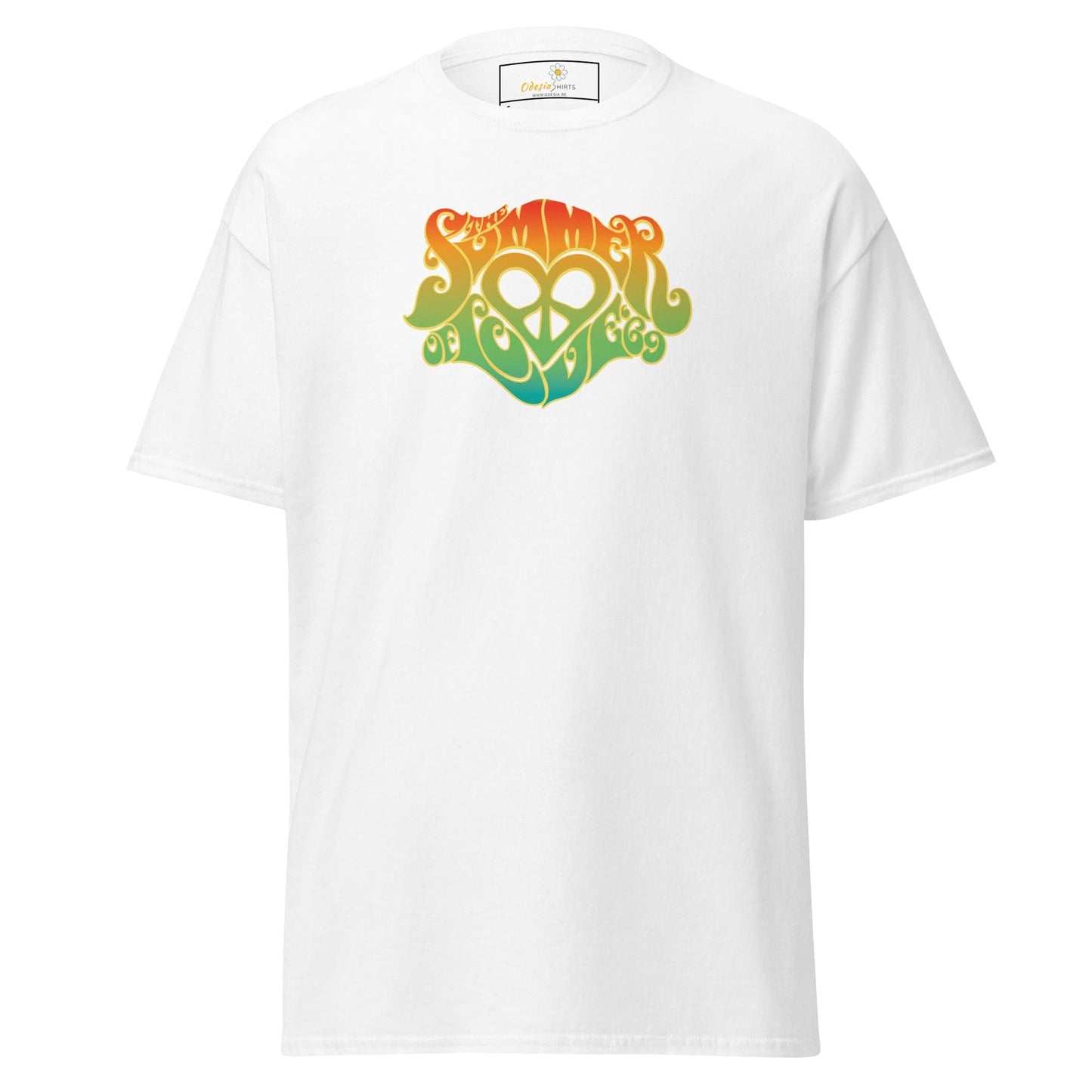 Unisex classic tee - POSITIVE SUMMER LOVE - REGULAR - White / S