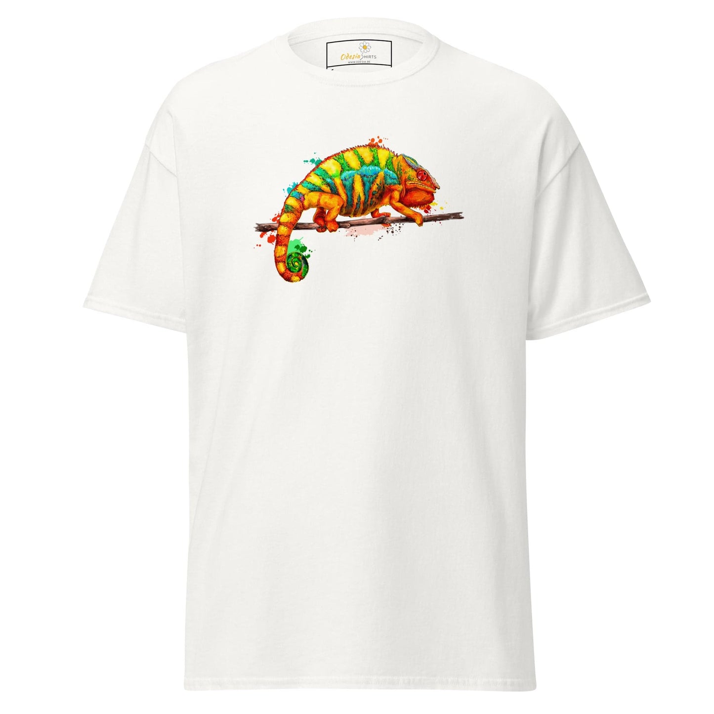 Unisex classic t-shirt - WILD LIFE CHAMELEON COLORS - REGULAR - White / S