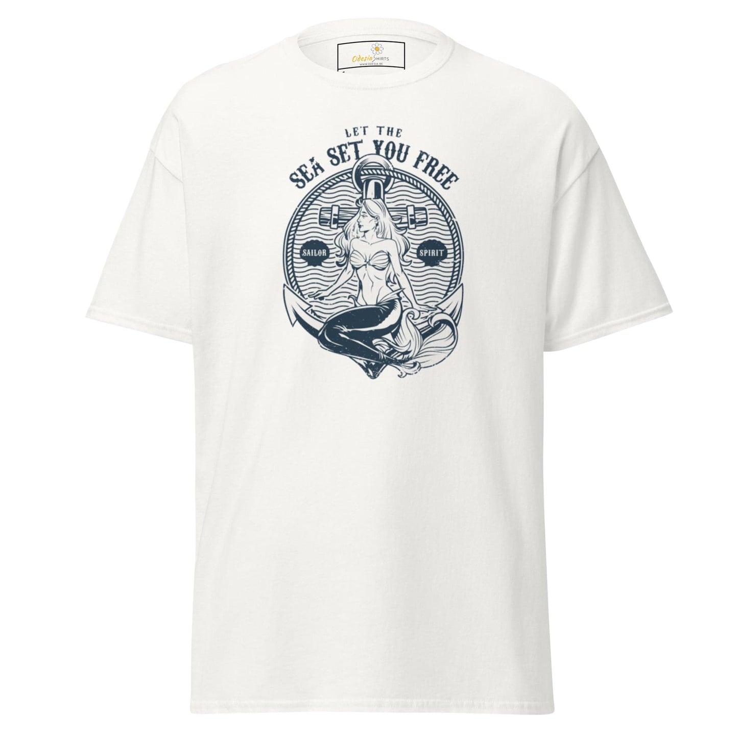 Unisex classic t-shirt - MYSTIC MERMAID SEA SET YOU FREE - REGULAR - White / S