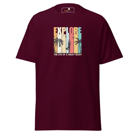 Art T-shirt Design Tee • Man / Woman • [s-xl] - Maroon / s
