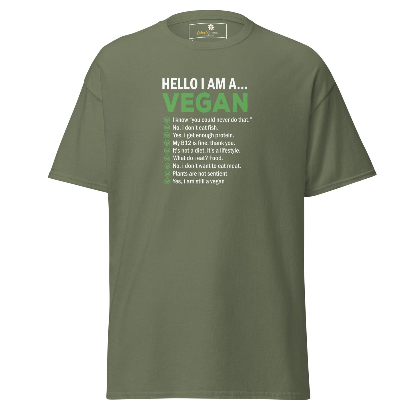 Art T-shirt Design Tee • Man / Woman • [s-xl] - Military Green / s