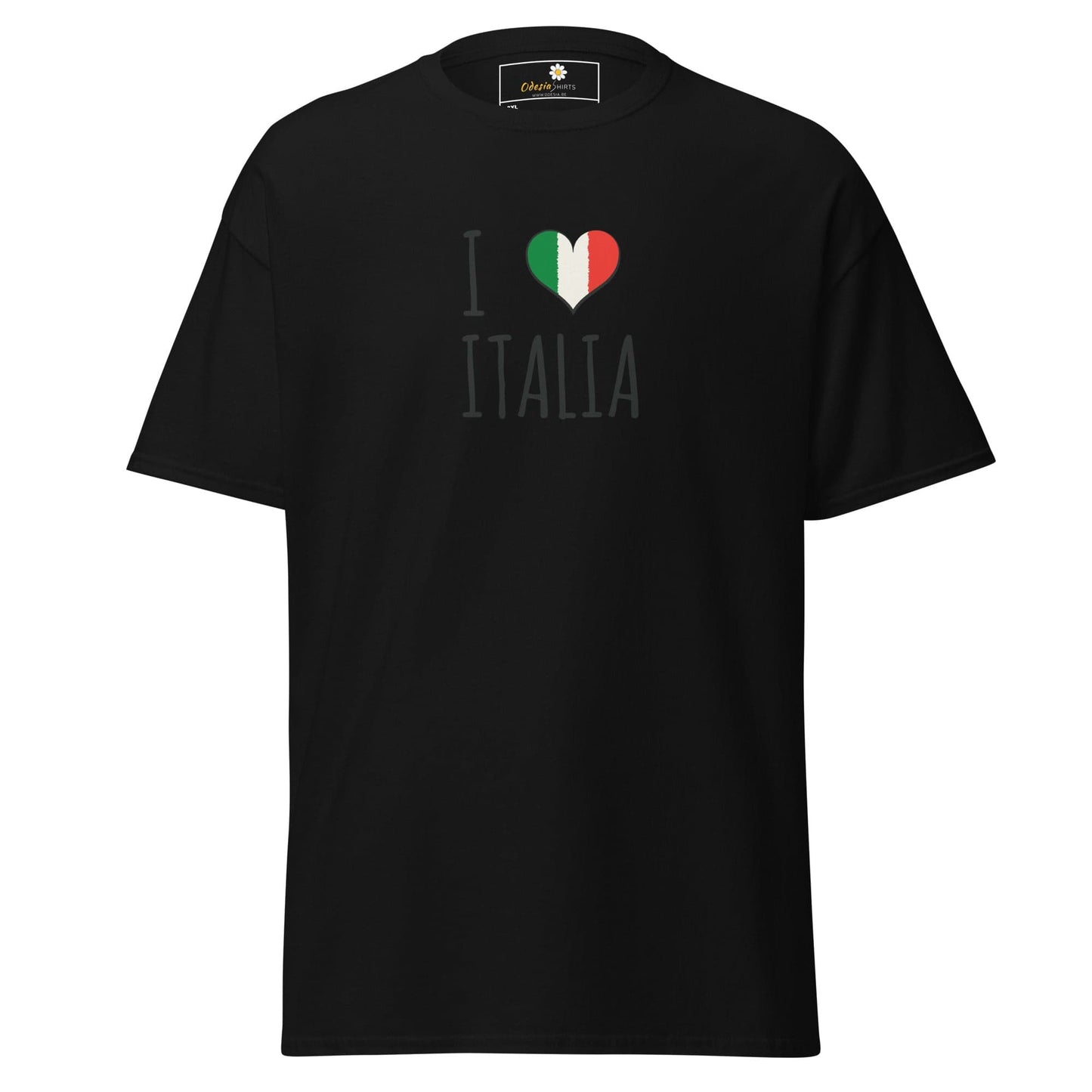Unisex classic tee - COUNTRY I LOVE ITALY - BIG - Black / 2XL