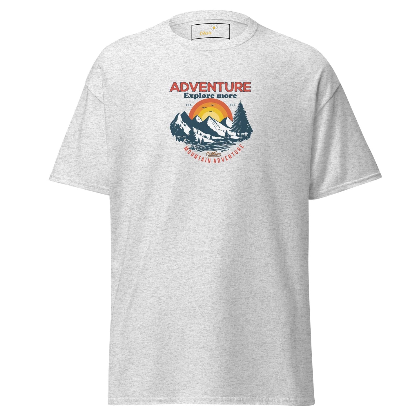 Unisex classic t-shirt - ADVENTURE EXPLORE MORE - REGULAR - Ash / S