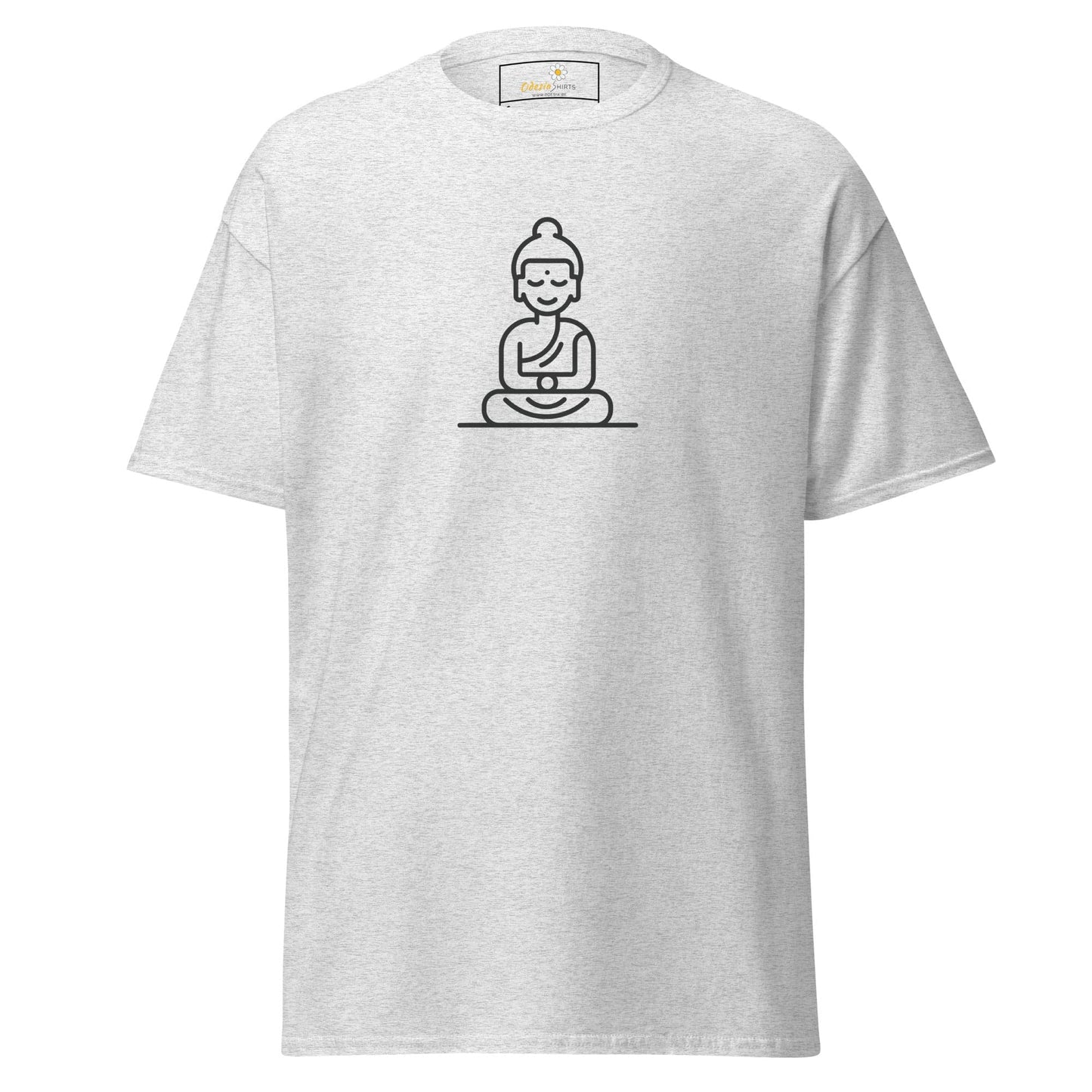 Unisex classic t-shirt - MYSTIC MONK MEDITATING - REGULAR - Ash / S