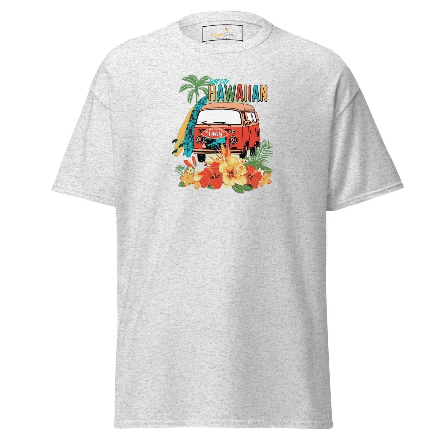 Unisex classic tee - SUMMER HAWAIAN VAN - REGULAR - Ash / S