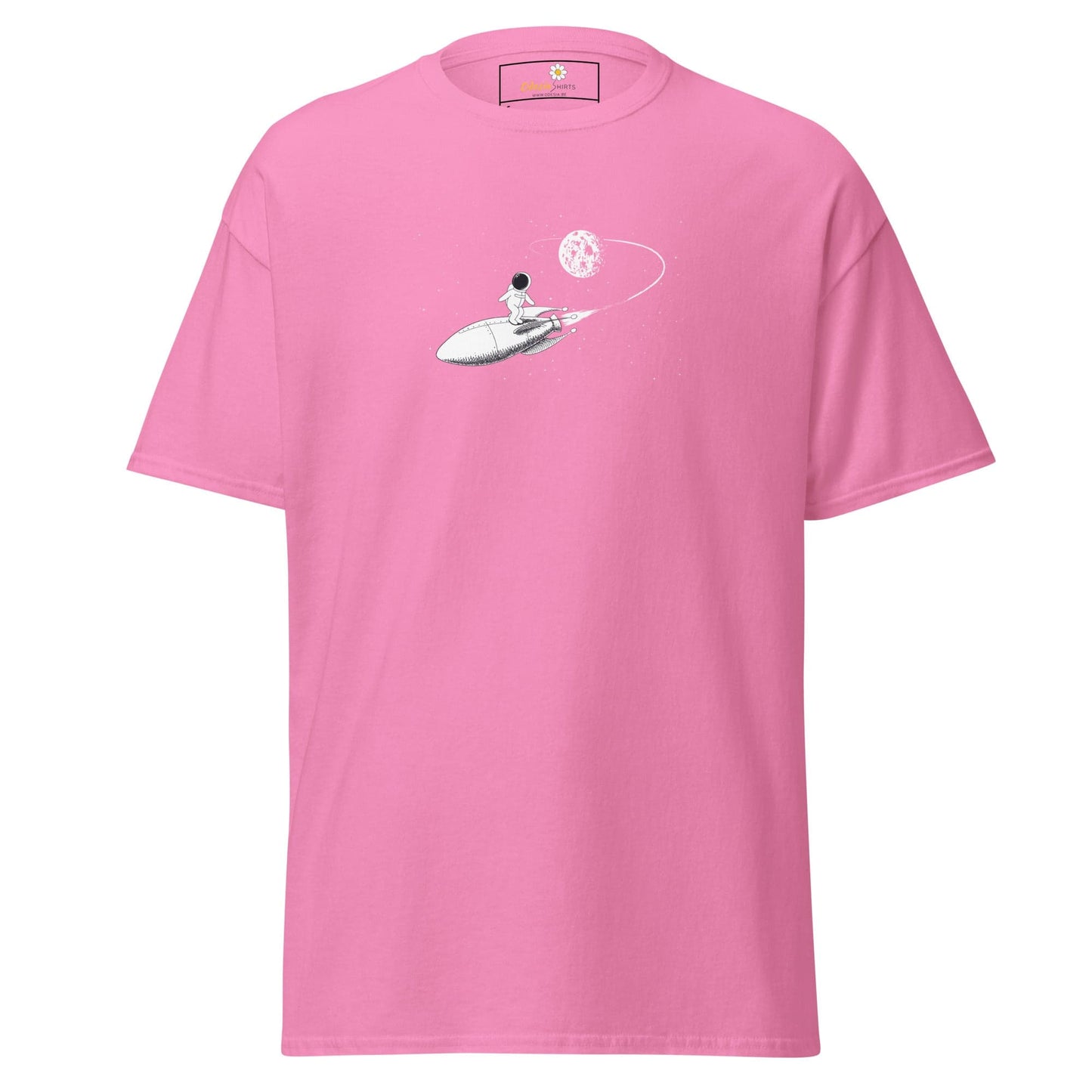 Unisex classic tee - ASTRONAUT ROCKET - REGULAR - Azalea / S