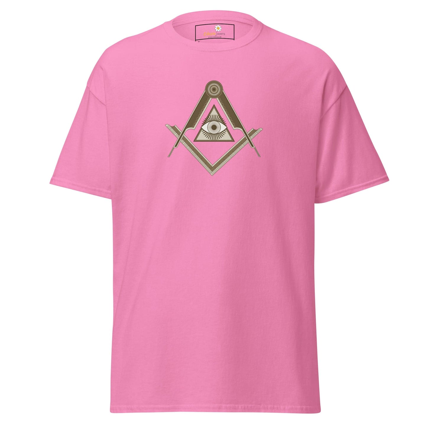 Unisex classic t-shirt - MYSTIC EYE TRIANGLE - REGULAR - Azalea / S