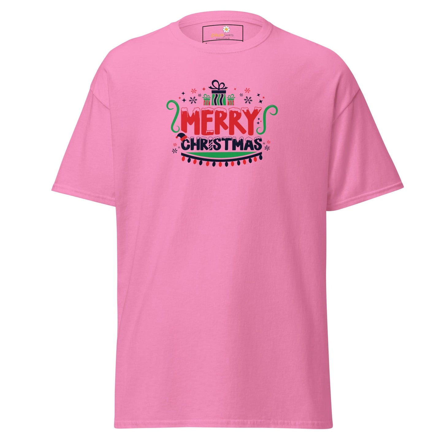 Unisex classic t-shirt - SEASONAL MERRY CHRISTMASS - REGULAR - Azalea / S