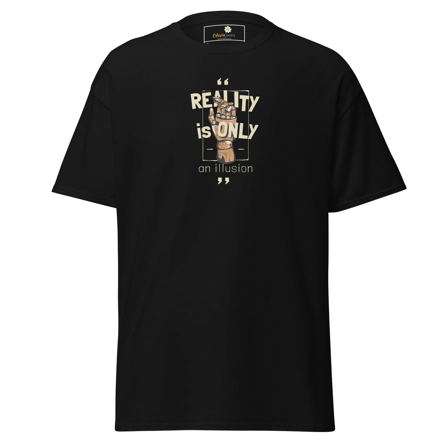 Unisex classic tee - MYSTIC TEXT REALITY AN ILLUSION - REGULAR - Black / S
