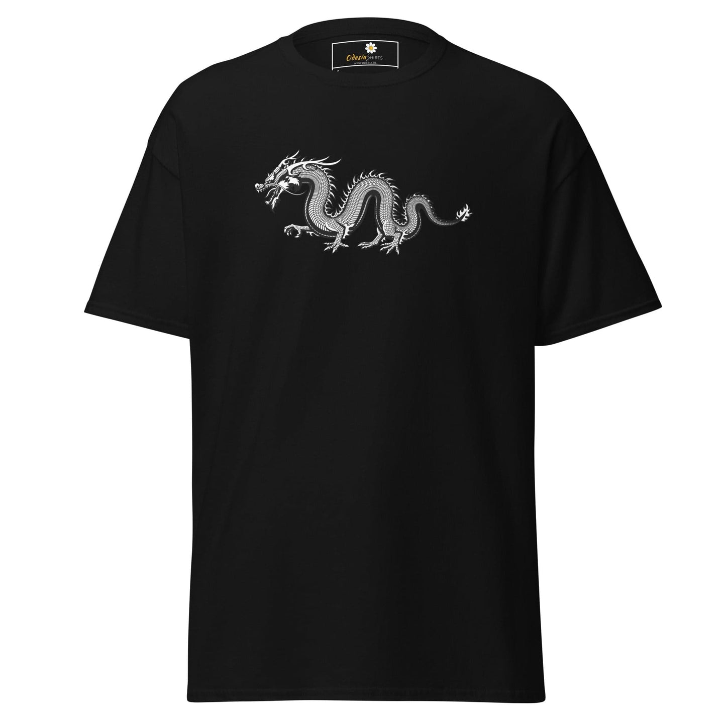 Unisex classic t-shirt - MYSTIC GREY DRAGON - REGULAR - Black / S