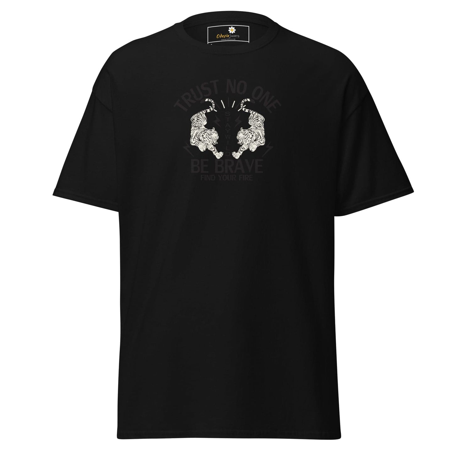 Unisex classic tee - MISC TRUST NO ONE BE BRAVE - REGULAR - Black / S