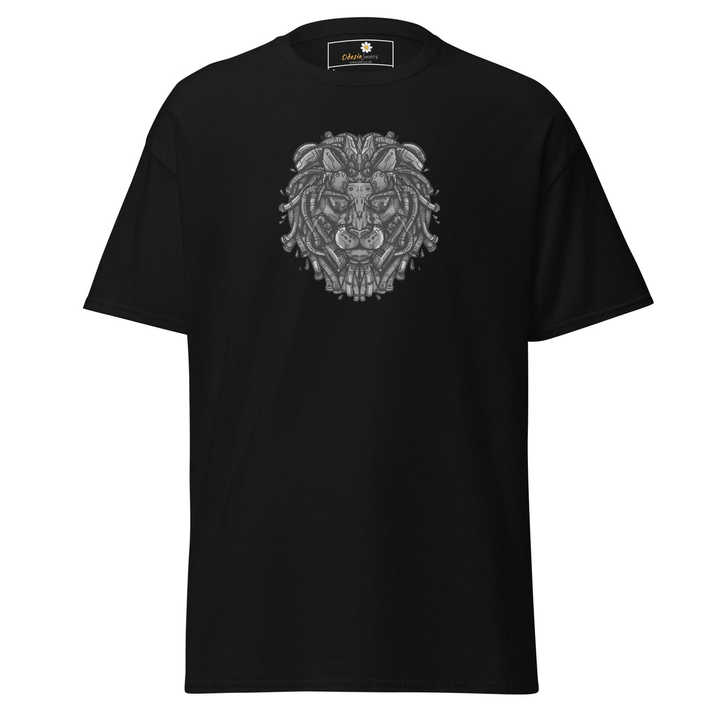 Unisex classic t-shirt - ABSTRACT LION HEAD - REGULAR - Black / S