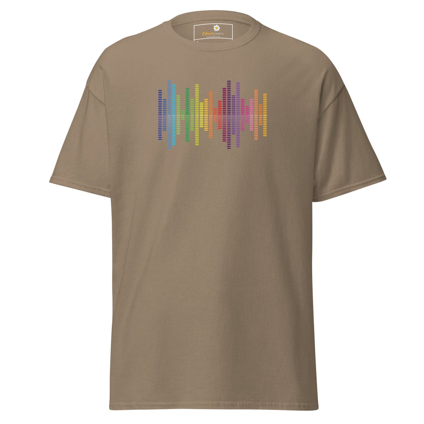 Unisex classic tee - MUSIC AUDIO SPECTRUM - REGULAR - Brown Savana / S