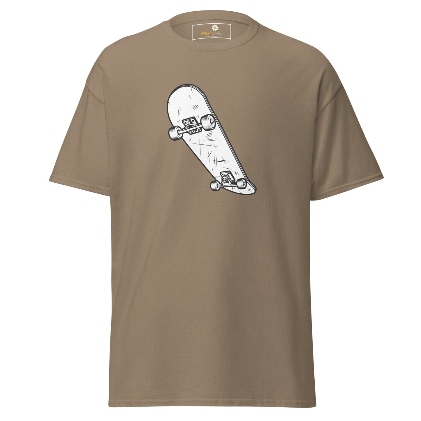 Unisex classic t-shirt - SPORT SKATEBOARD - REGULAR - Brown Savana / S