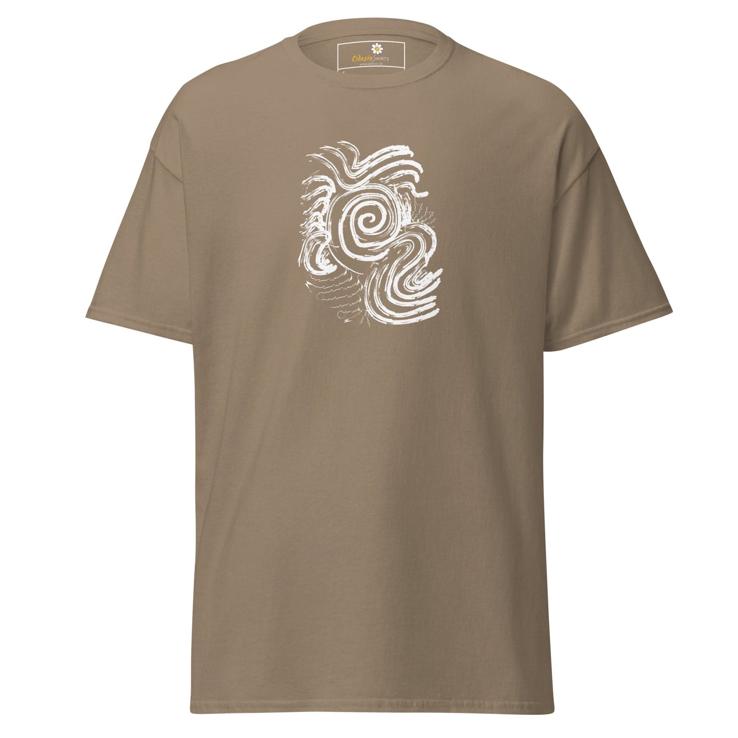Unisex classic tee - ABSTRACT SUNLIGHT WAVES - REGULAR - Brown Savana / S