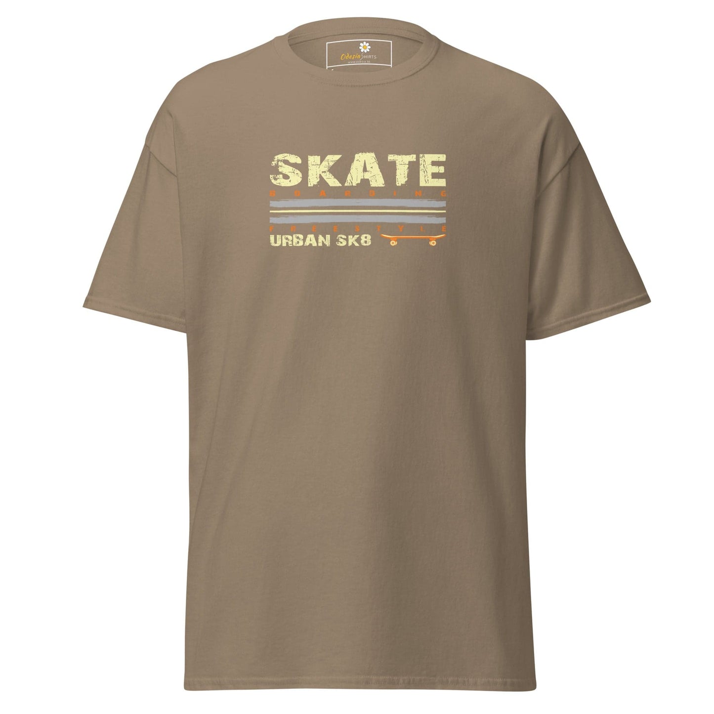 Unisex classic t-shirt - SPORT SKATEBOARDING - REGULAR - Brown Savana / S