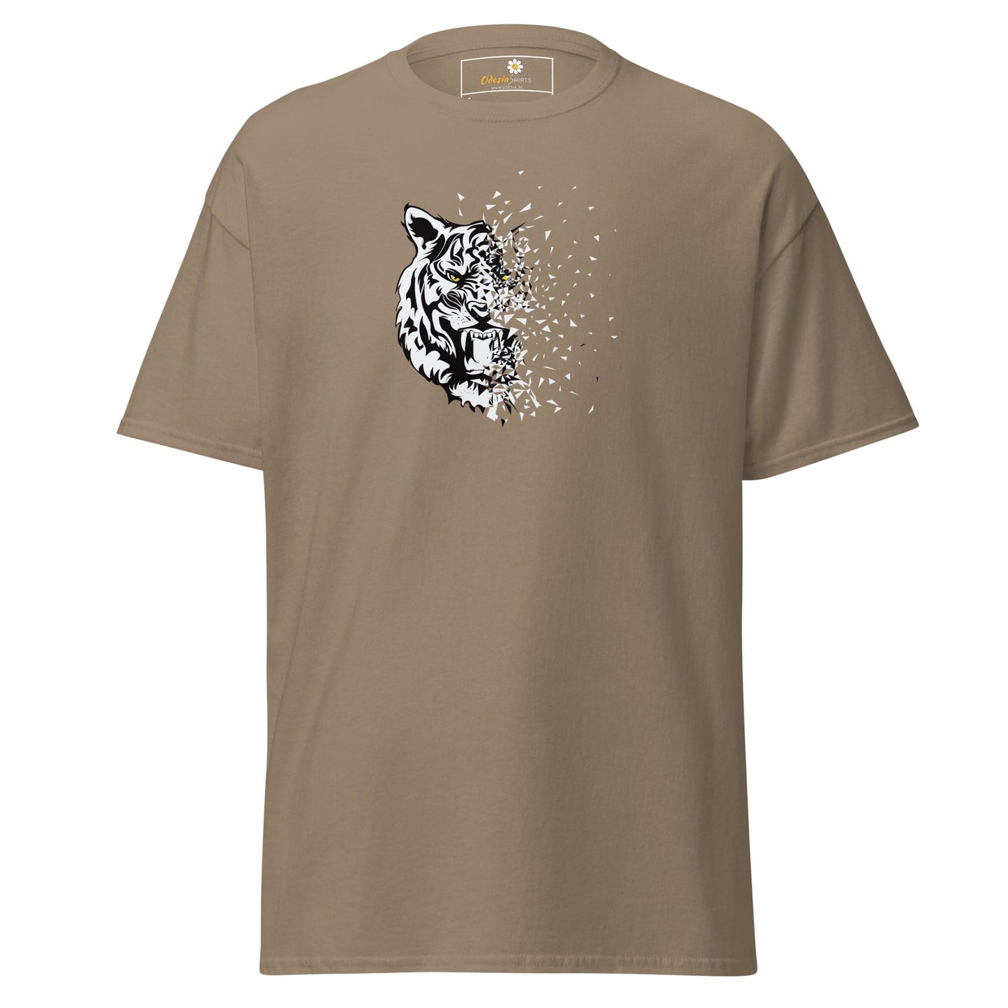 Unisex classic t-shirt - WILD LIFE TIGER DECOMPOS - REGULAR - Brown Savana / S