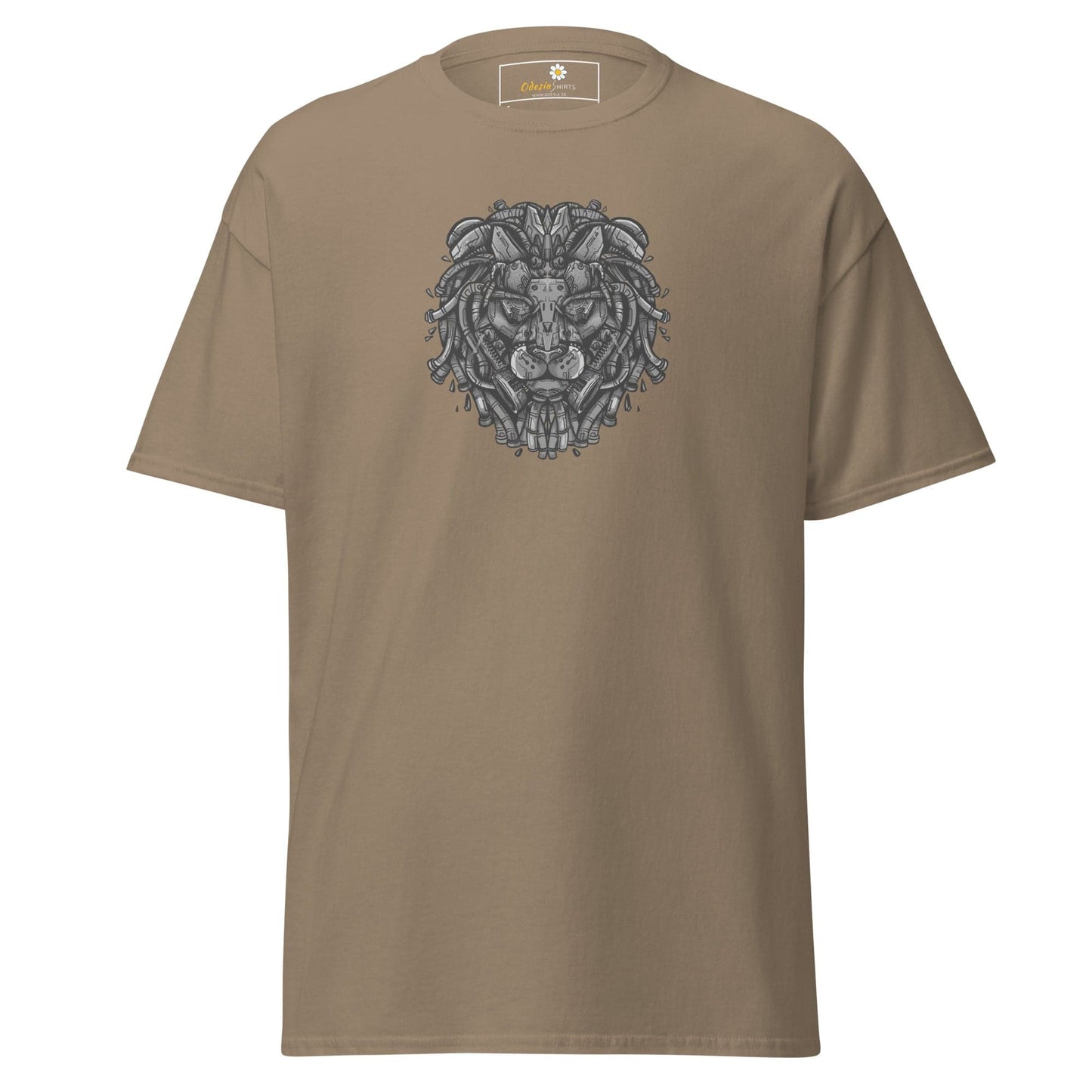 Unisex classic t-shirt - ABSTRACT LION HEAD - REGULAR - Brown Savana / S