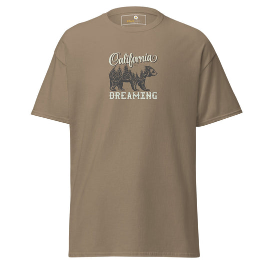 Unisex classic tee - WILD LIFE CALIFORNIA DREAMING - REGULAR - Brown Savana / S