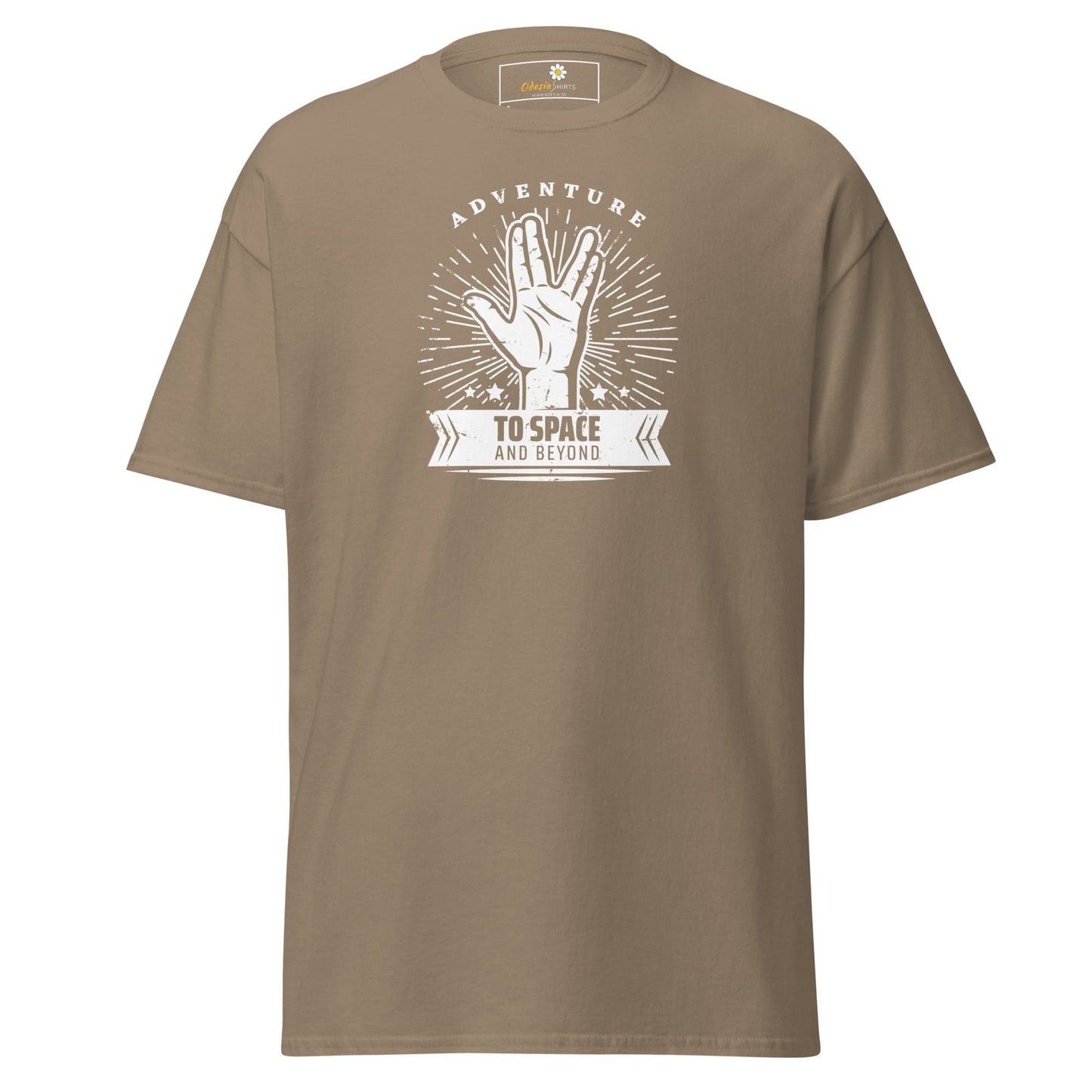 Unisex classic t-shirt - SPACE STAR TREK - REGULAR - Brown Savana / S