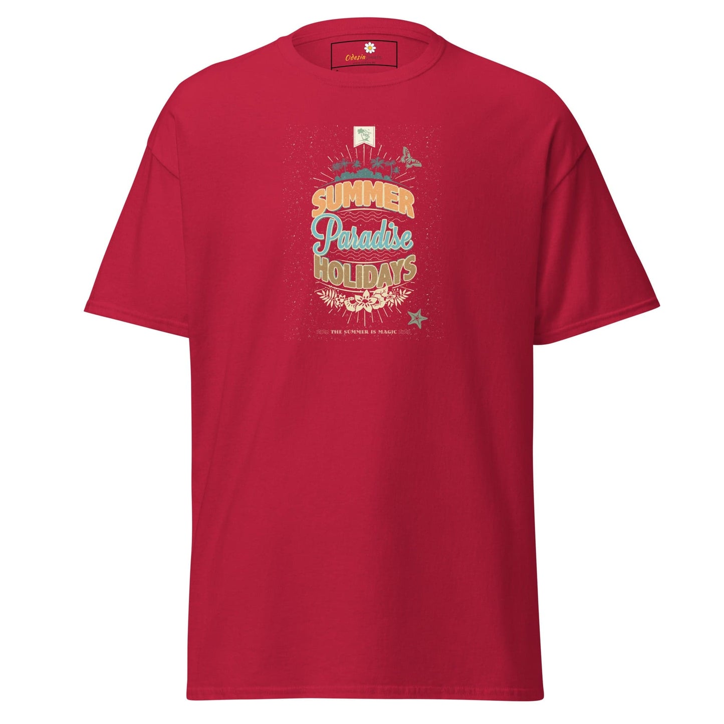Unisex classic tee - SUMMER PARADISE - REGULAR - Cardinal / S
