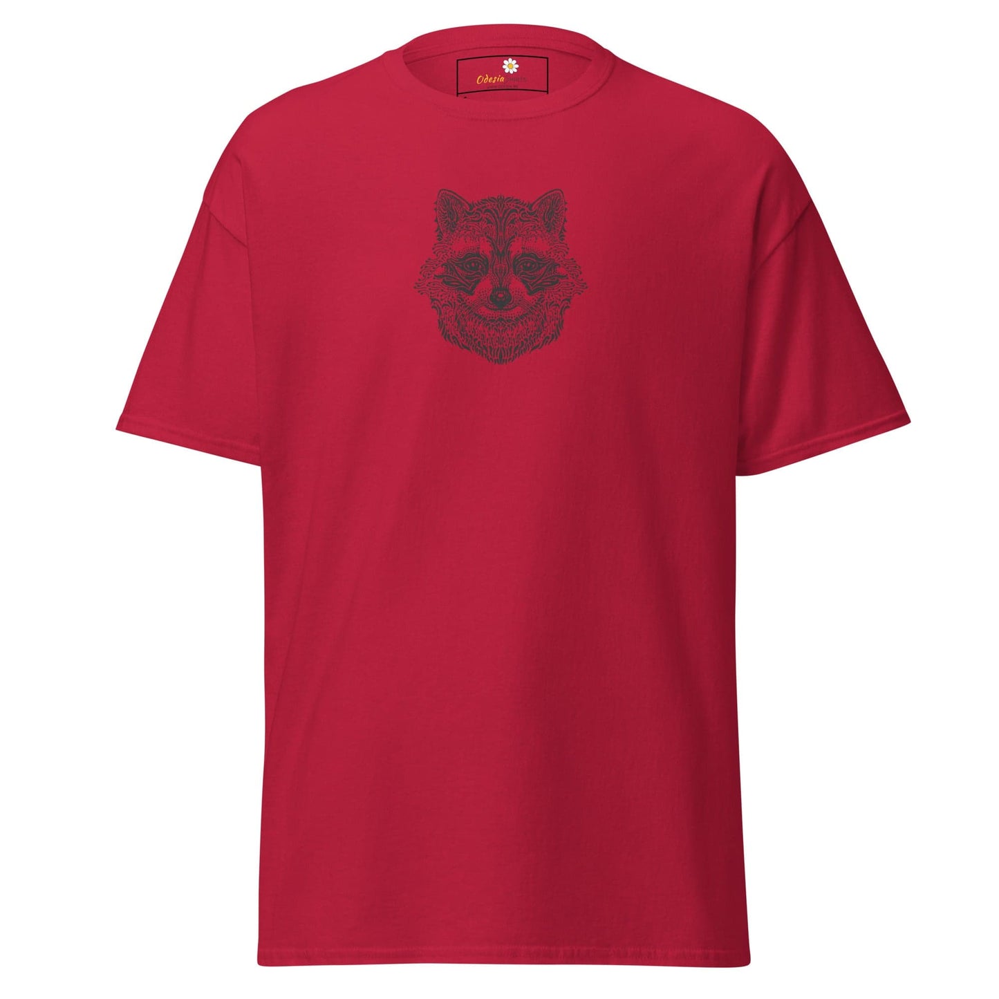 Unisex classic tee - WILD LIFE RACCOON - REGULAR - Cardinal / S