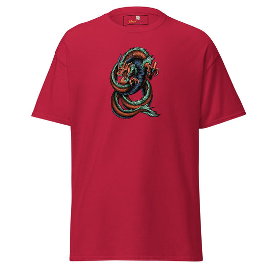 Unisex classic tee - MYSTIC RED GREEN DRAGON - REGULAR - Cardinal / S