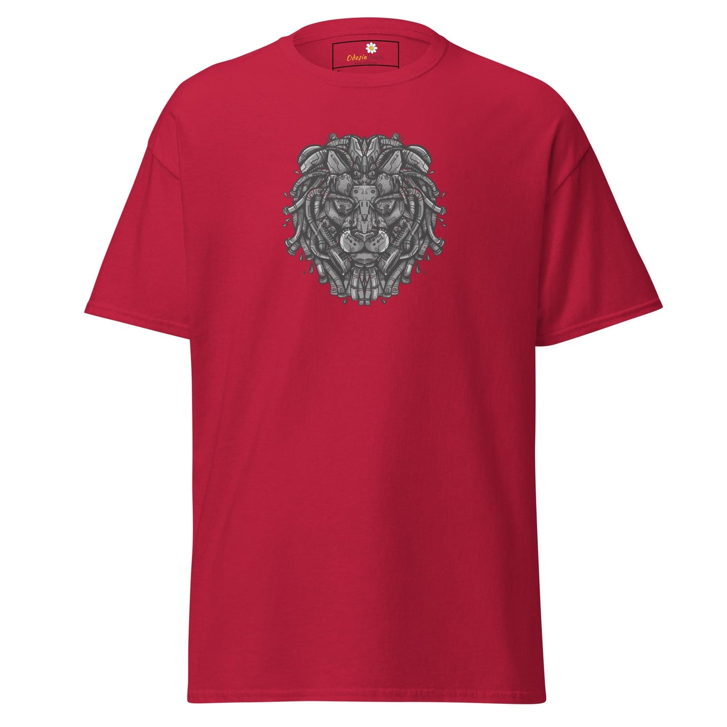 Unisex classic t-shirt - ABSTRACT LION HEAD - REGULAR - Cardinal / S