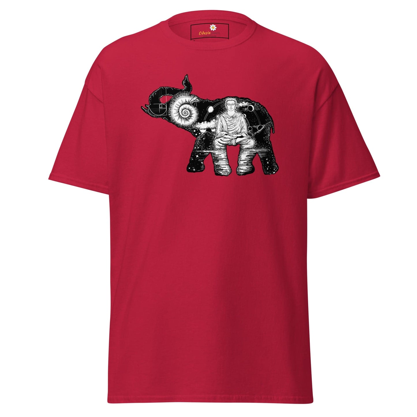 Unisex classic t-shirt - MYSTIC ELEPHANT MEDITATION - REGULAR - Cardinal / S