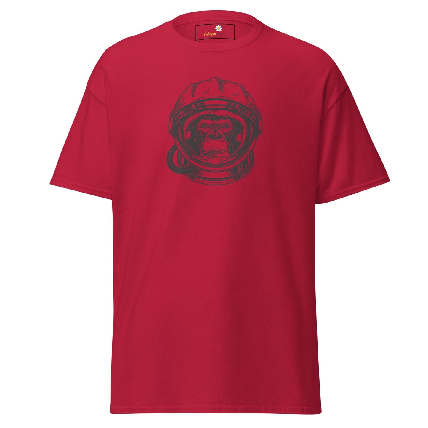Unisex classic tee - WILD LIFE ASTRONAUT CHIMP - REGULAR - Cardinal / S