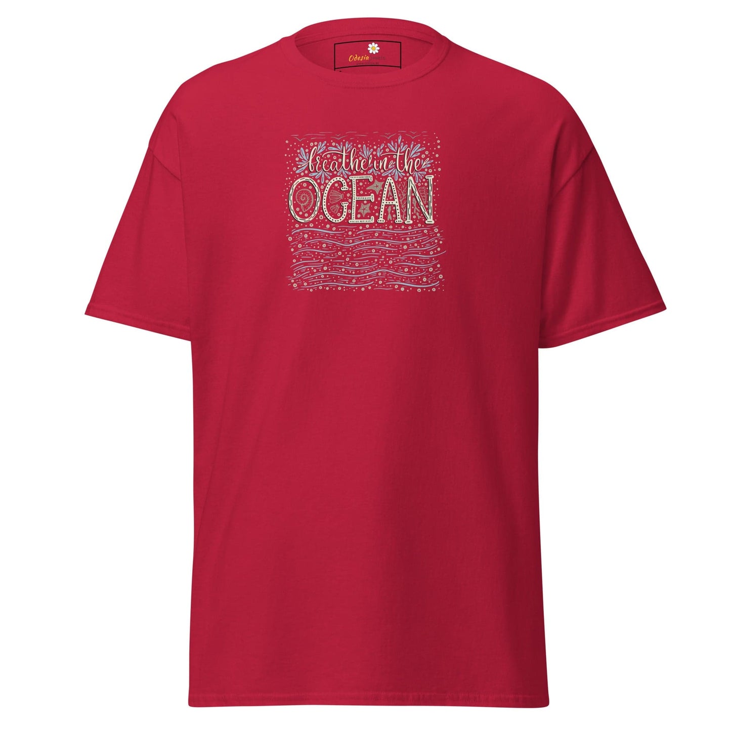 Unisex classic tee - NATURE OCEAN - REGULAR - Cardinal / S