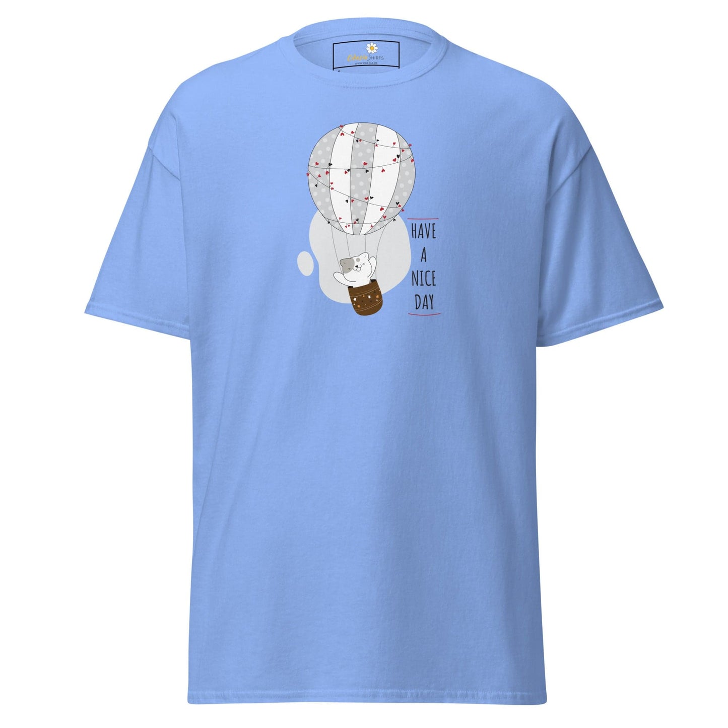 Unisex classic tee - ANIMALS CAT LUFTBALLON - REGULAR - Carolina Blue / S
