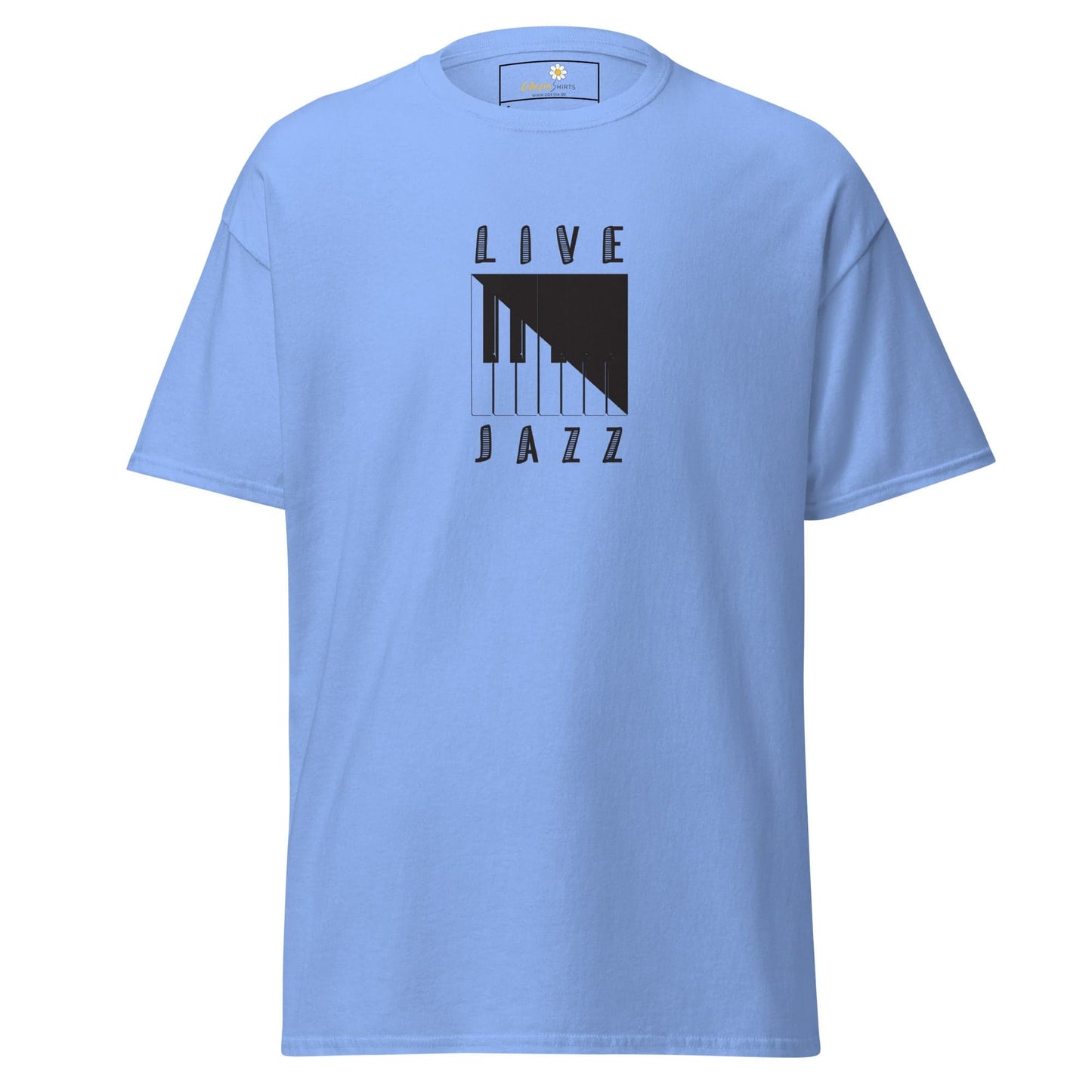 Unisex classic t-shirt - MUSIC LIFE JAZZ - REGULAR - Carolina Blue / S