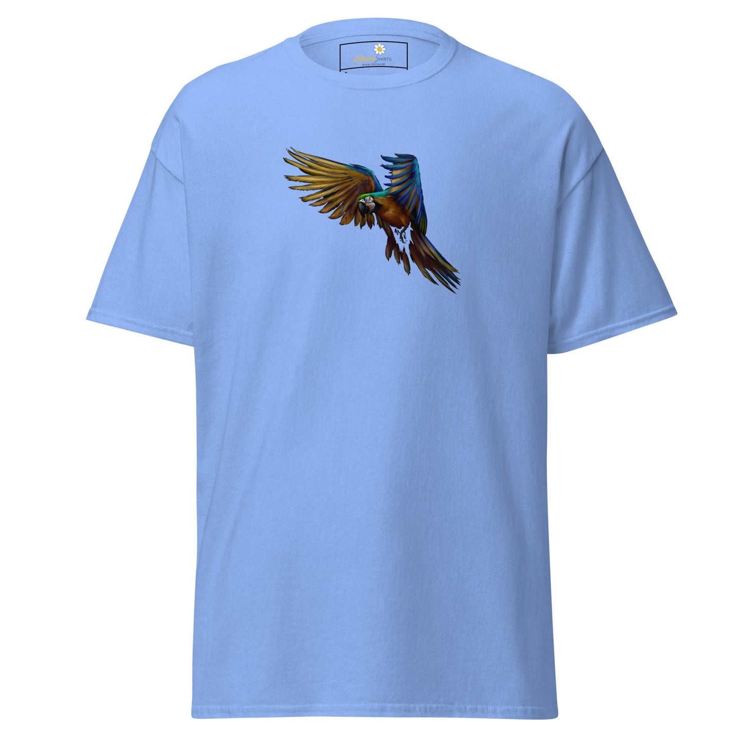 Unisex classic tee - WILD LIFE PARROT - REGULAR - Carolina Blue / S
