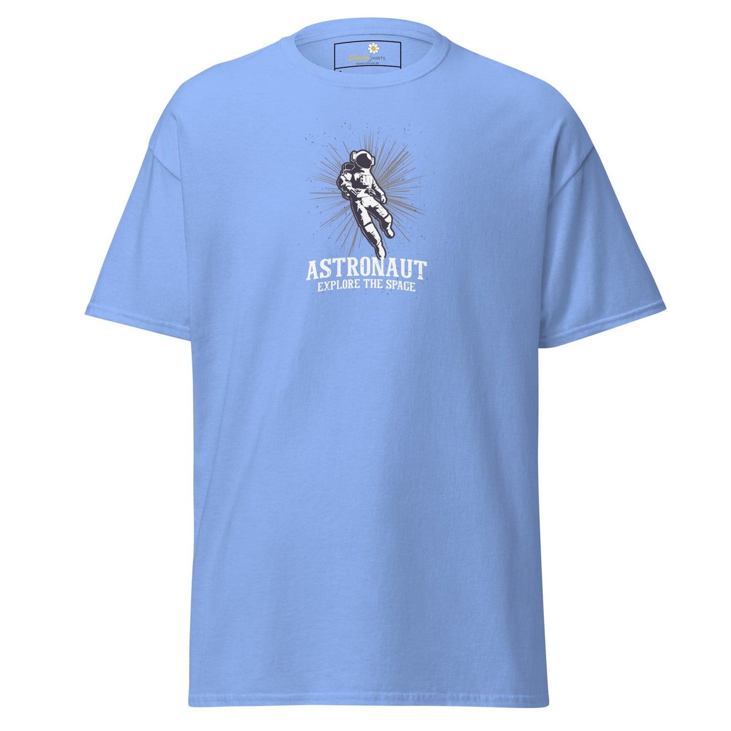 Unisex classic tee - ASTRONAUT EXPLORE SPACE - REGULAR - Carolina Blue / S