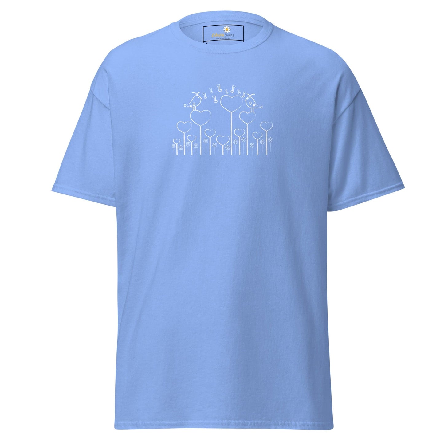 Unisex classic tee - NATURE BIRDS ON STICK - REGULAR - Carolina Blue / S
