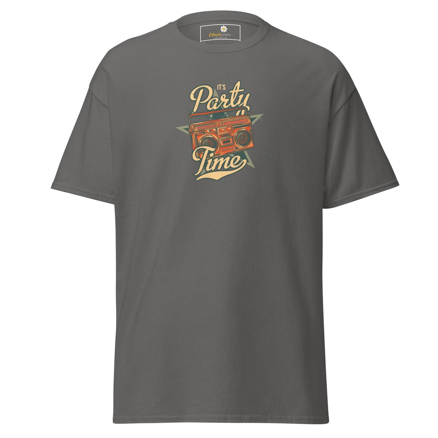 Unisex classic tee - MUSIC PARTY TIME - REGULAR - Charcoal / S