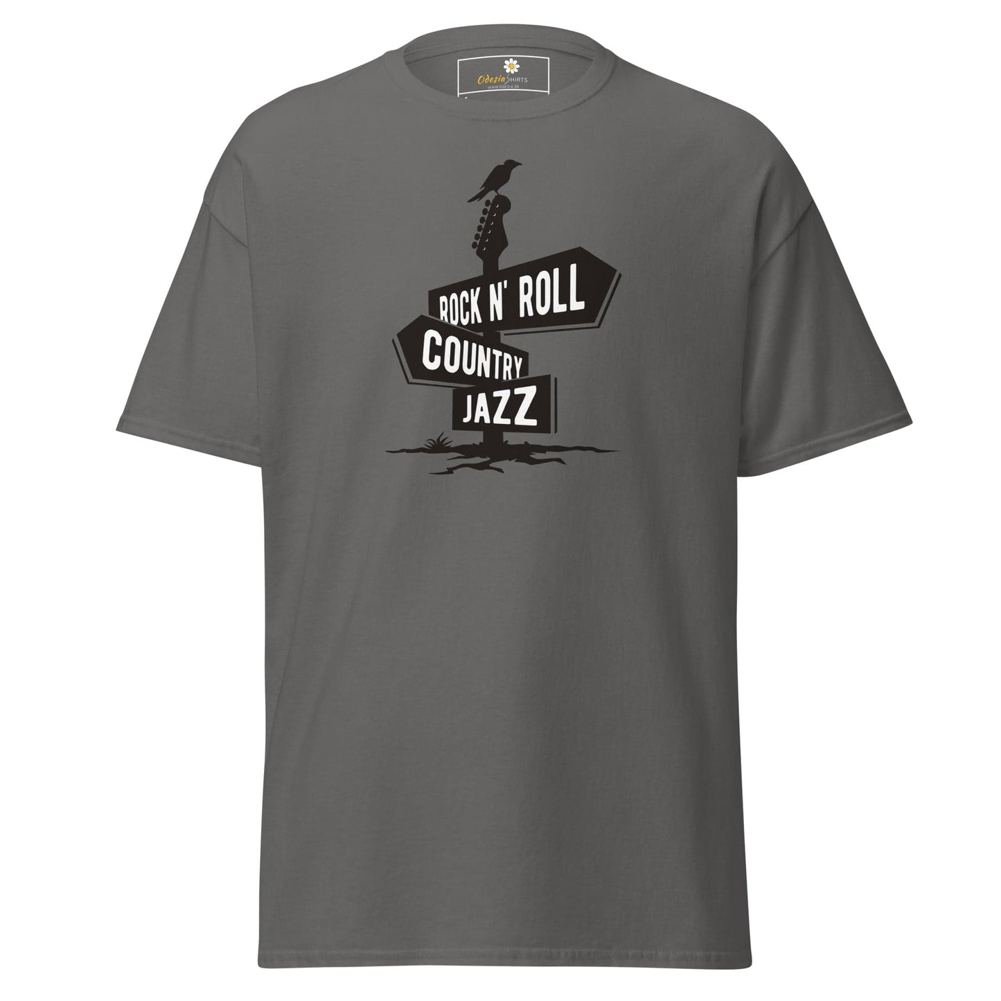 Unisex classic t-shirt - MUSIC DIRECTIONS - REGULAR - Charcoal / S