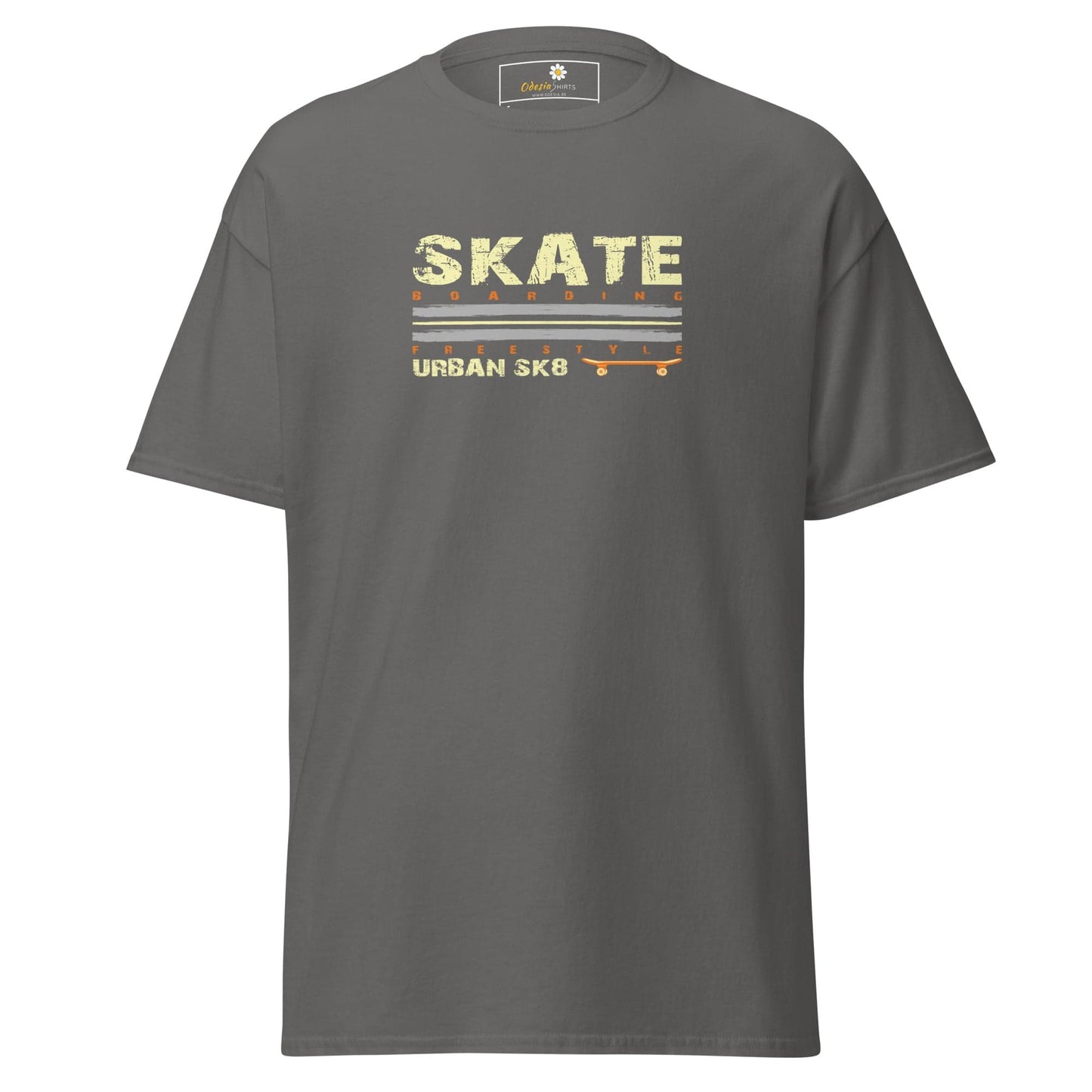 Unisex classic t-shirt - SPORT SKATEBOARDING - REGULAR - Charcoal / S