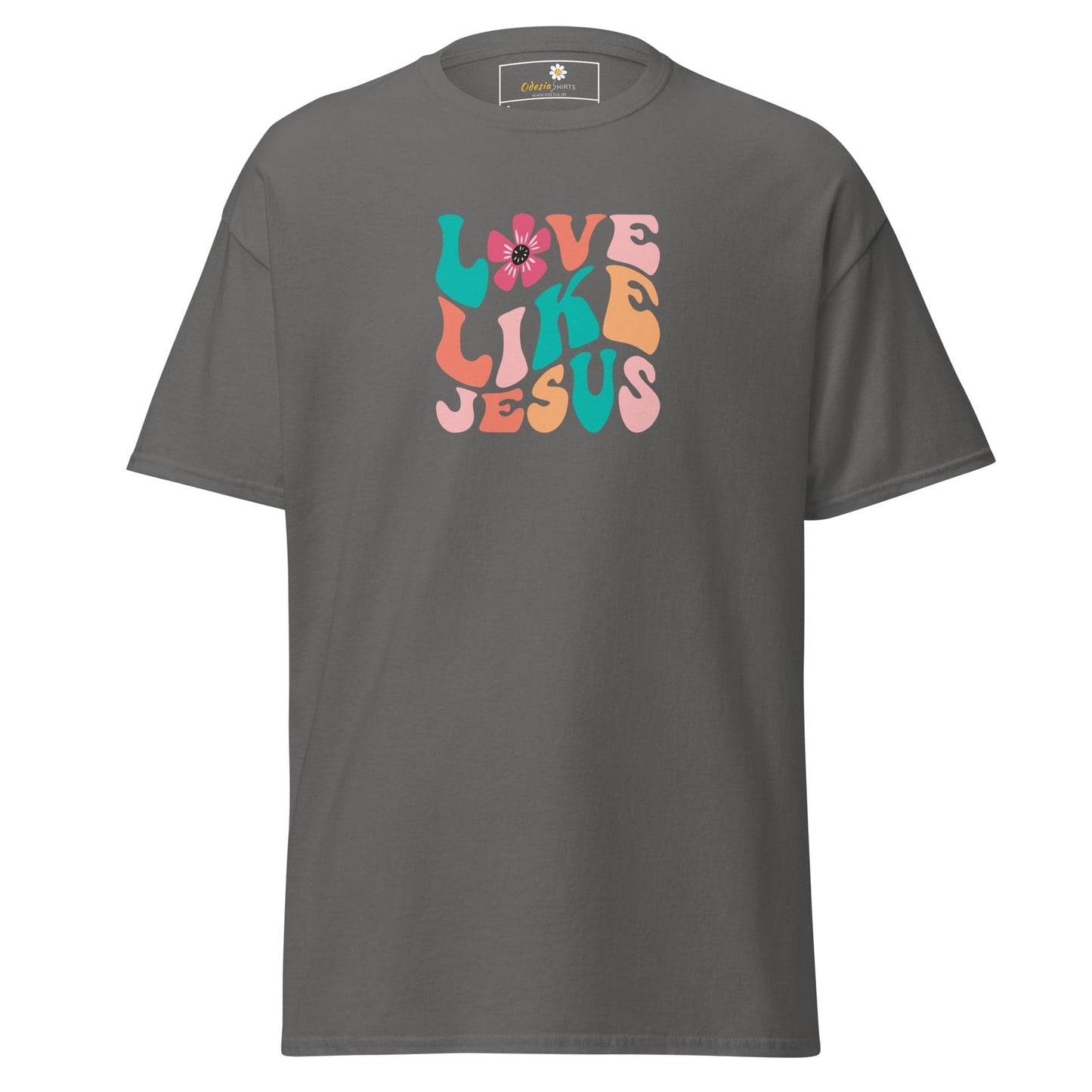 Unisex classic tee - SPIRITUAL LOVE LIKE JESUS - REGULAR - Charcoal / S