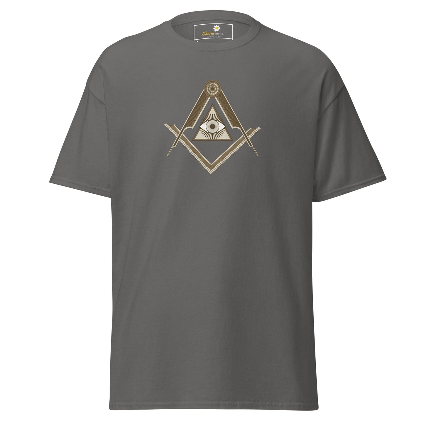 Unisex classic t-shirt - MYSTIC EYE TRIANGLE - REGULAR - Charcoal / S