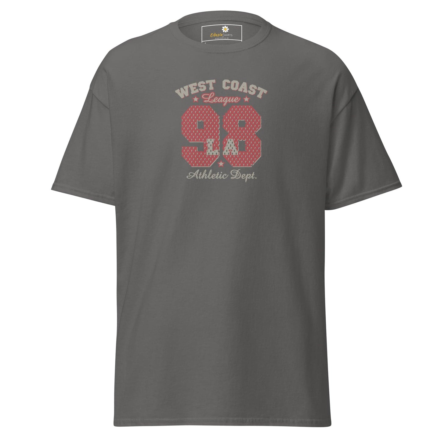 Unisex classic t-shirt - SPORT WEST COAST 98 - REGULAR - Charcoal / S