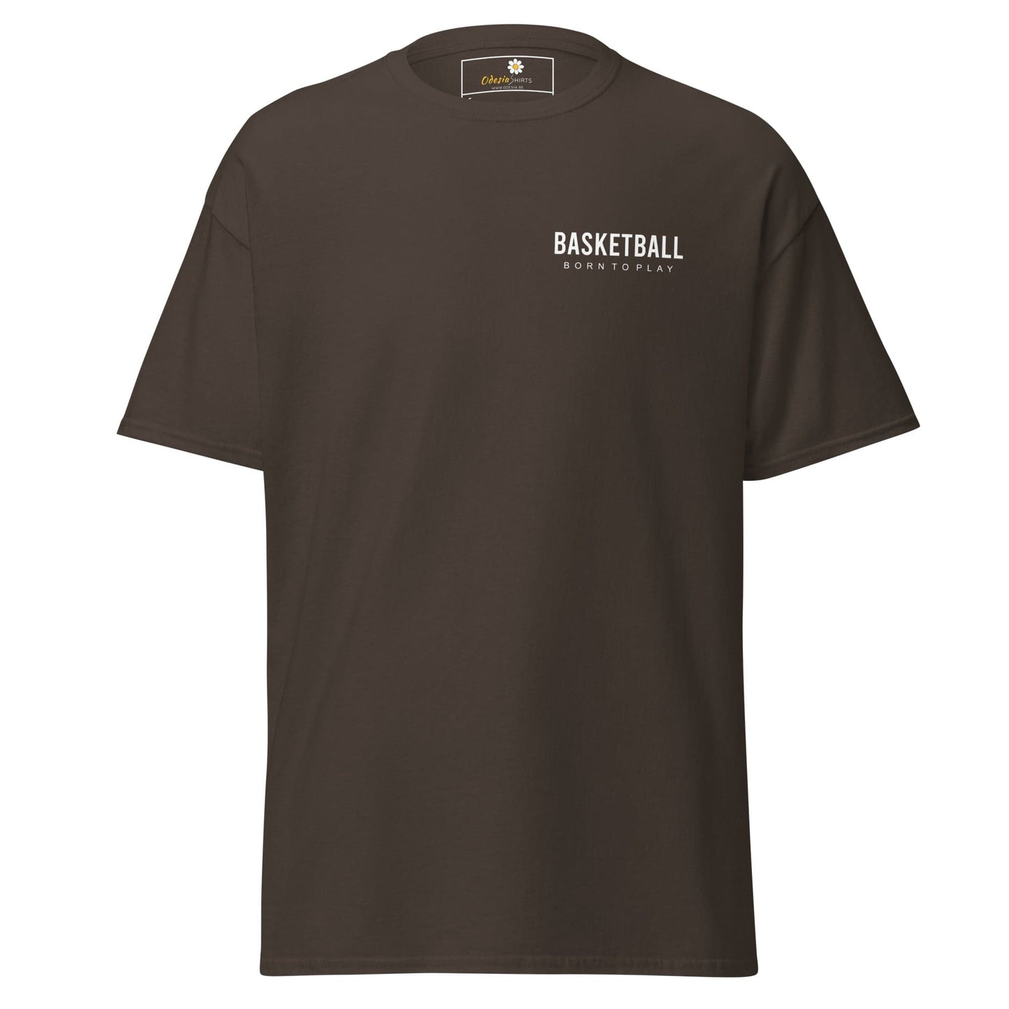 Unisex classic t-shirt - SPORT BASKETBALL - REGULAR - Dark Chocolate / S