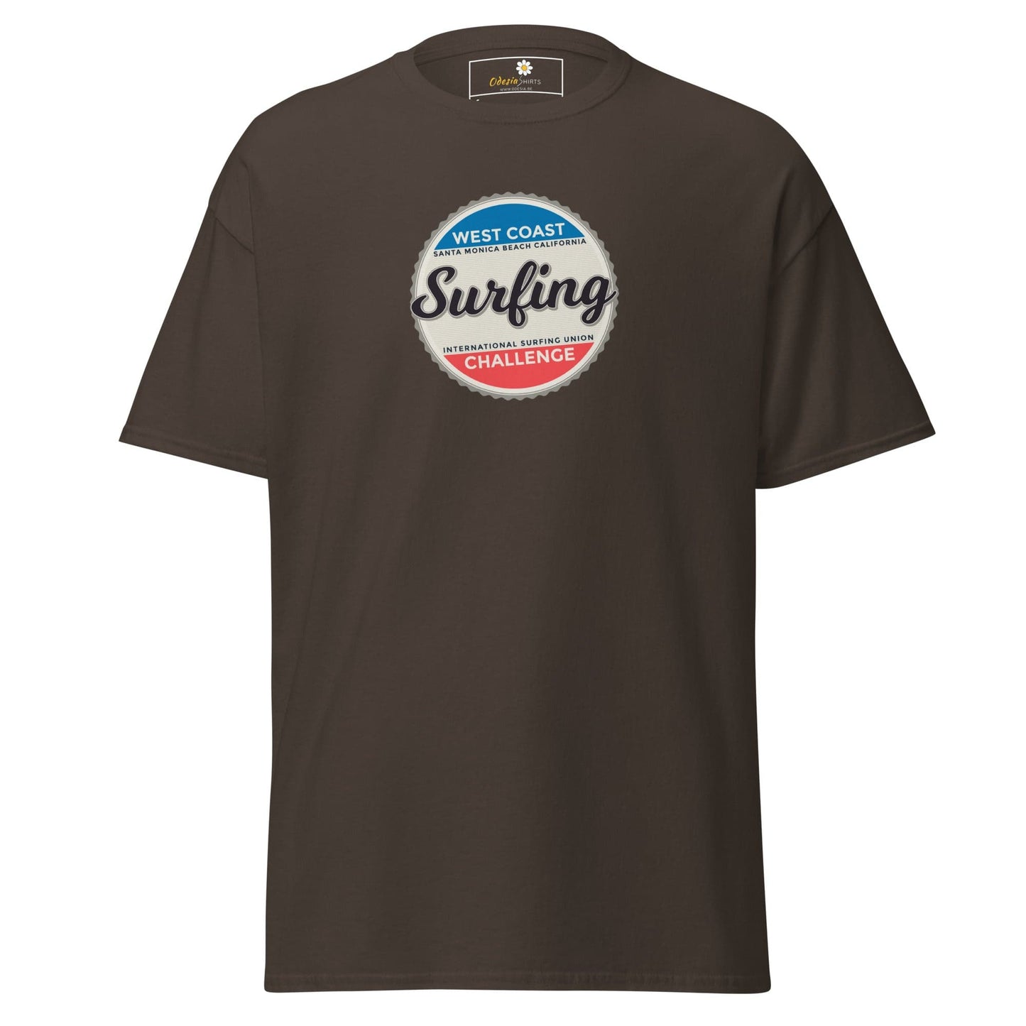 Unisex classic tee - SPORT SURFING COAST - REGULAR - Dark Chocolate / S