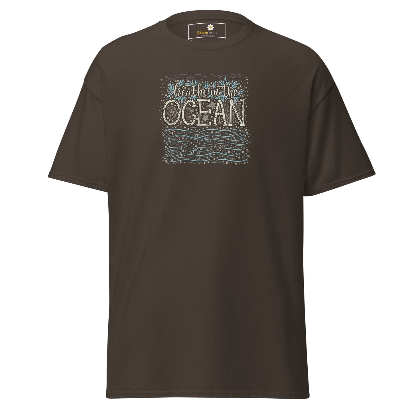 Unisex classic tee - NATURE OCEAN - REGULAR - Dark Chocolate / S