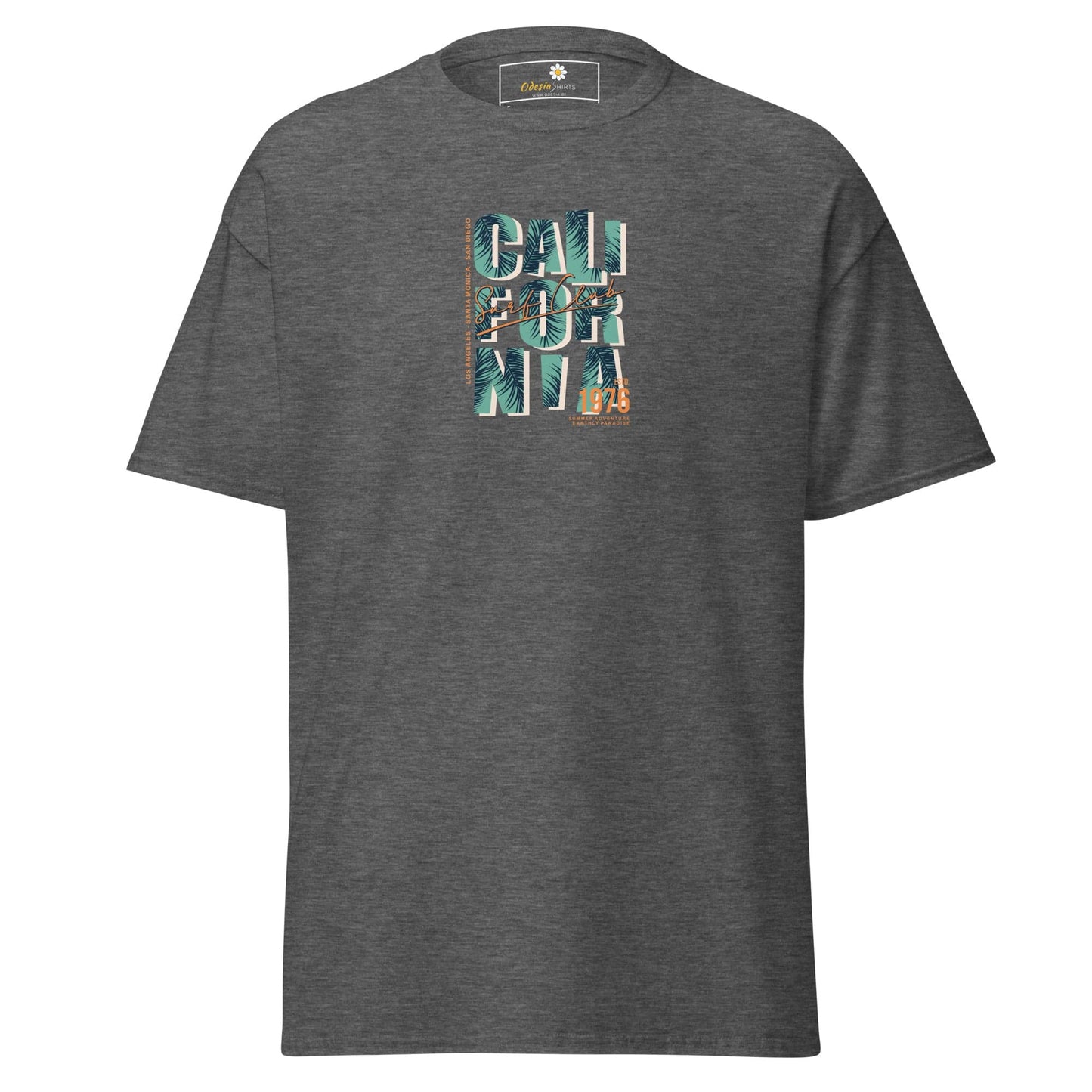 Unisex classic tee - TEXT CALIFORNIA - REGULAR - Dark Heather / S