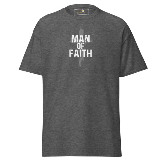 Unisex classic tee - SPIRITUAL MAN OF FAITH - REGULAR - Dark Heather / S